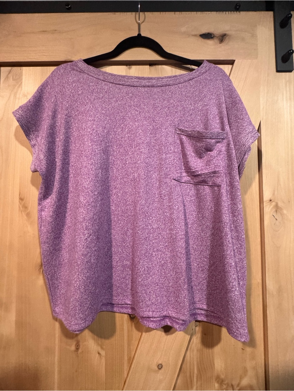 Zenana Casual Women's Short Sleeve Pocket Tee - Lavender